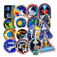 (image for) NASA Space Shuttle launch Stickers Non Repeating Decals 45 pcs
