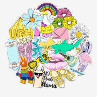 (image for) Random Fun Stickers Non Repeating Sticker Bomb Decals 50 pcs