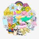 (image for) Random Fun Stickers Non Repeating Sticker Bomb Decals 50 pcs