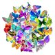(image for) Butterfly Stickers Non Repeating Decals 50 pcs