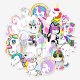 (image for) Unicorn Stickers Non Repeating Decals 50 pcs