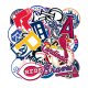 (image for) MLB Baseball Sports Teams Stickers Waterproof Decals 30 pcs