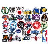 (image for) NBA Basketball Sport Teams Stickers Waterproof Decals 31 pcs