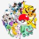 (image for) Pokemon Pikachu Stickers Non Repeating Decals 50 pcs