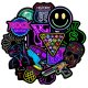 (image for) Neon Random Decal Vinyl Stickers 50pcs (0103 #2)