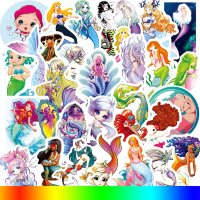 (image for) Mermaid Animated Character Stickers Non Repeating Decals 50 pcs