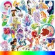 (image for) Mermaid Animated Character Stickers Non Repeating Decals 50 pcs