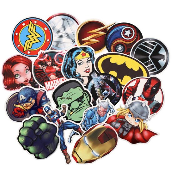(image for) Marvel Superhero Stickers Waterproof Decals 30 pcs - Click Image to Close