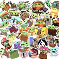 (image for) Yoda Star Wars Stickers Non Repeating Decals 50 pcs