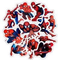 (image for) Spiderman Marvel Superhero Stickers Non Repeating Decals 32 pcs