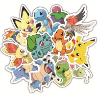 (image for) Pokemon Pikachu Stickers Non Repeating Decals 36 pcs