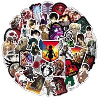 (image for) Anime Attack On Titan Stickers Skateboard Laptop Decals 50pc