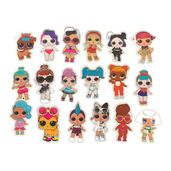 (image for) LOL L.O.L. Dolls Girls Stickers Waterproof Decals pack #2 35 pcs - Click Image to Close