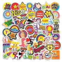 (image for) School Awards Elementary Stickers Non Repeating Vinyl Decals 50