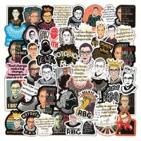 (image for) RGB Ruth Bader Ginsberg Stickers Non Repeating Decals 50 pcs