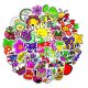(image for) Bright Mixed Fun Stickers Stickers Non Repeating Decals 50 pcs