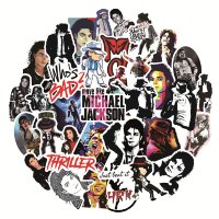 (image for) Michael Jackson King of Pop Decal Stickers Non Repeating 50 pcs