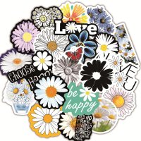 (image for) Daisy Flower Stickers Decal Skateboard Sticker Bomb 50pcs