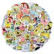 (image for) Sponge Bob Cartoon Stickers Non Repeating Decals 50 pcs