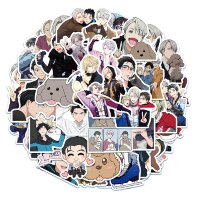 (image for) Anime Yuri On Ice Stickers Skateboard Laptop Decals 50pc