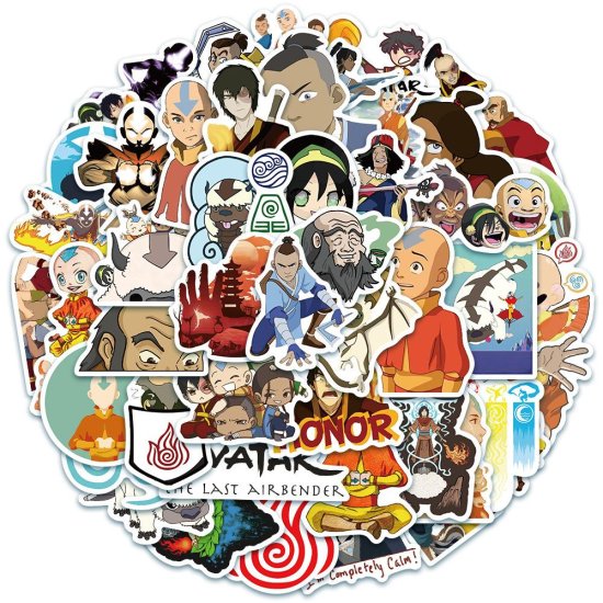 (image for) Anime AVATAR Stickers Skateboard Laptop Cell Decal 50pcs - Click Image to Close