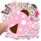 (image for) Cute Pink Girly Things Stickers non-Repeat Vinyl Decals 50 pcs