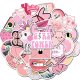 (image for) Cute Pink Girly Things Stickers non-Repeat Vinyl Decals 50 pcs