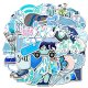 (image for) Cute Blue Doodle Graffiti Stickers Variety Vinyl Decals 50 pcs
