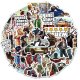 (image for) Grand Theft Auto Stickers Non Repeating Decals 50 pcs