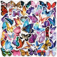 (image for) Butterfly Stickers Skateboard Water Flask Bottle Laptop 50pcs