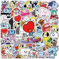 (image for) Anime BT21 Stickers Skateboard Laptop Water Bottles Decals 50pcs