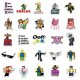 (image for) Roblox (1) Cartoon Game Decal Stickers Non Repeating 50 pcs