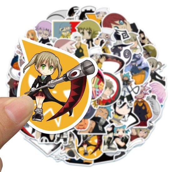 (image for) Anime SOUL EATER Stickers Skateboard Laptop Water Bottle 50pcs - Click Image to Close