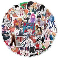 (image for) Anime Chainsaw Man Stickers Skateboard Laptop Cell Phone 50pcs