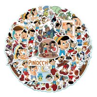 (image for) DISNEY "PINOCCHIO" Stickers Skateboard Cell Flask Laptop 50pcs
