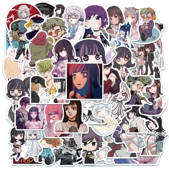 (image for) Anime AKUDAMA DRIVE Stickers Skateboard Laptop Water Bottle 50pc - Click Image to Close