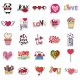 (image for) Love Sentiments Sayings Stickers Non Repeating Vinyl Decals 50pc