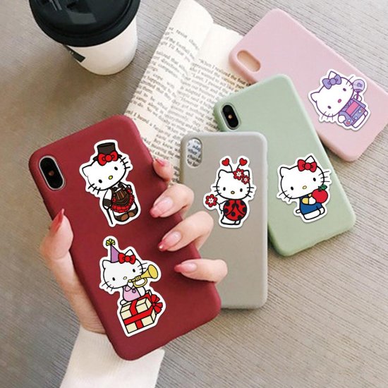 (image for) Hello Kitty Animals Sticker Cartoon Non Repeating Decals 50 pcs - Click Image to Close