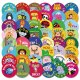 (image for) Teacher Stickers Reading Reward Animal kids Decals 50 pcs