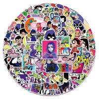 (image for) Anime TEEN TITANS Stickers Skateboard Laptop Cell Decal 100pcs