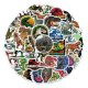 (image for) Jurassic Park Dinosaurs Stickers Non Repeating Decals 50 pcs