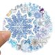 (image for) Snowflake Christmas Winter Stickers Non Repeating Decals 50 pcs