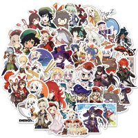 (image for) Anime Genshin Stickers Skateboard Laptop Luggage Decals 50pc