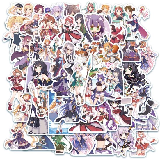 (image for) Anime PRINCESS CONNECT RE: DIVE Stickers Luggage Decals 50pc - Click Image to Close