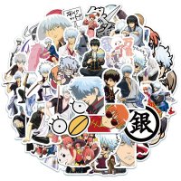 (image for) Anime GINTAMA Stickers Skateboard Laptop Cell Decal 50pc