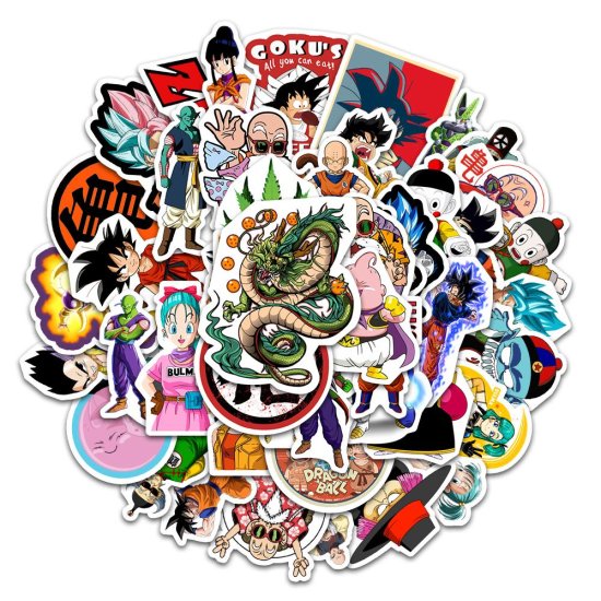 (image for) Dragon Ball Z Decal Vinyl Sticker 50pcs - Click Image to Close