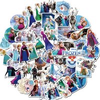 (image for) Frozen Elsa & Anna Stickers Non Repeating Decals 50 pcs