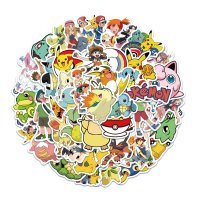 (image for) Pokemon #3 Pikachu and more Decal Stickers Non Repeating 50 pcs