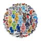(image for) Bearbrick Collectable Decal Stickers Non Repeat Waterproof 50pcs
