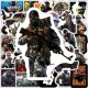 (image for) Call Of Duty Stickers Game Decals Skateboard Laptop Bottle 50pcs
